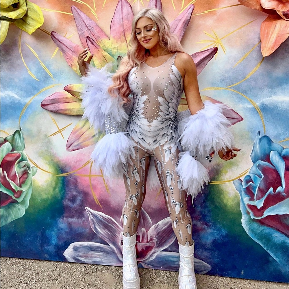“Born in Stockholm” Rhinestone Jumpsuit